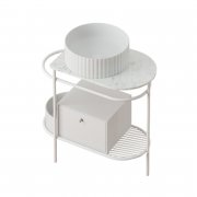 Консоль під раковину Artceram Flair 3.0 метал білий матовий ACA067 05