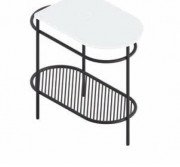 Консоль під раковину Artceram Flair 3.0 метал чорний матовий ACA067 17