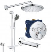 Душевая система скрытого монтажа Grohe QuickFix Grohtherm SmartControl с Vitalio Start 250 хром UA202801R3