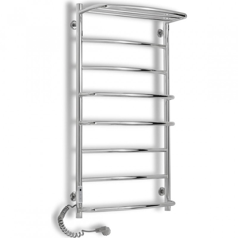 Електрична сушарка для рушників Laris Єврофлеш П8 500x1000 Е з полицею підключення зліва хром 73207612