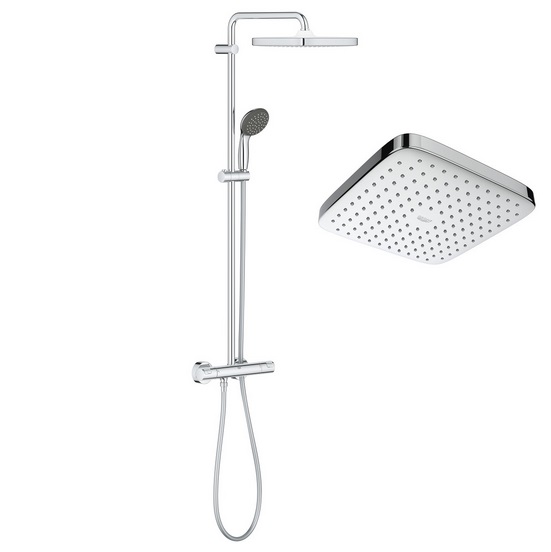 Душевая система Grohe Vitalio Start 250 Cubе с термостатом хром 26696000