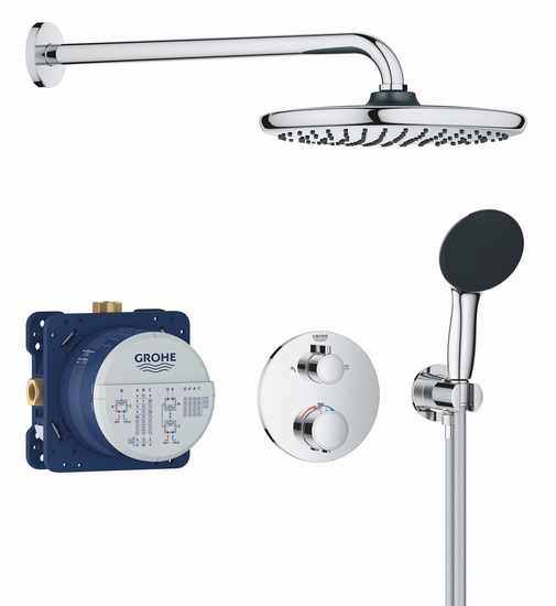 Душевая система скрытого монтажа Grohe QuickFix Precision Trend Perfect с Vitalio Start 250 хром 34883000