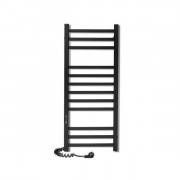 Электрический полотенцесушитель Laris Зебра Имидж ЧКЧ12 350х900 Э подключение слева R3 черный 73207654
