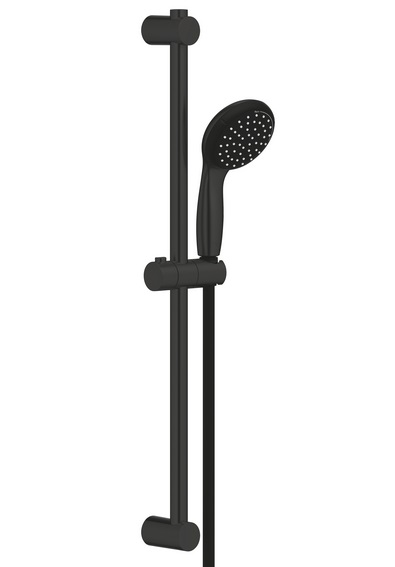 Ручний душ на штанзі Grohe QuickFix Vitalio Start 100 2-режимний чорний матовий 279482430