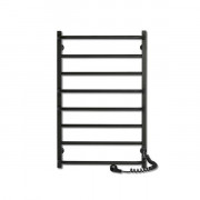 Электрический полотенцесушитель Laris Зебра Комфорт ЧФЧ8 500х800 Э подключение справа R3 черный 73207643