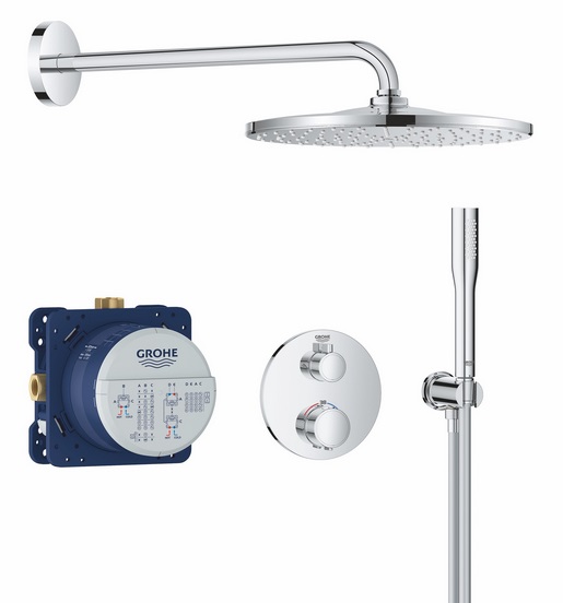 Душевая система скрытого монтажа Grohe QuickFix Precision с Vitalio Rain Mono 310 хром 34880000