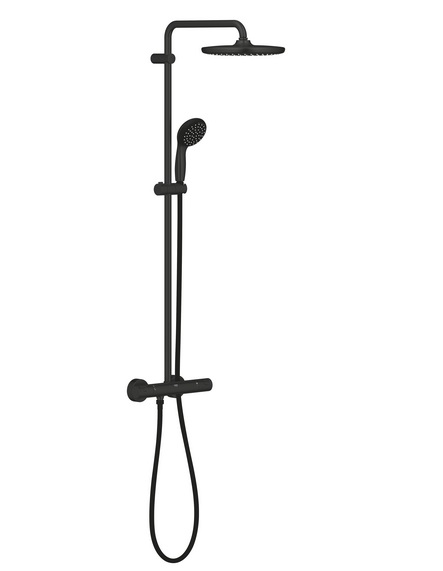 Душевая система Grohe Vitalio Start 250 с термостатом черный матовый 266772430