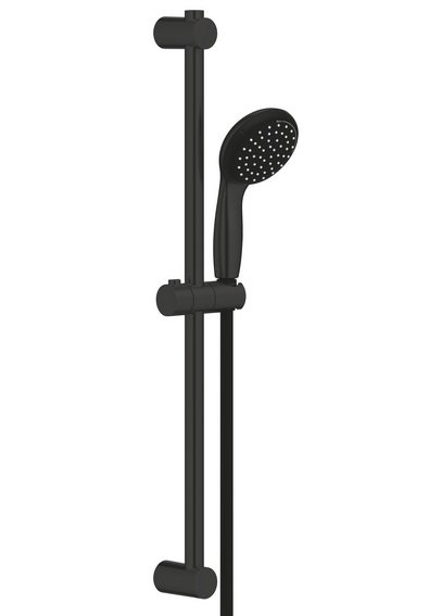 Ручний душ на штанзі Grohe QuickFix Vitalio Start 100 2-режимний чорний матовий 279482430
