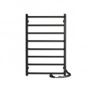 Электрический полотенцесушитель Laris Зебра Комфорт ЧФЧ8 500х800 Э подключение справа R3 черный 73207643
