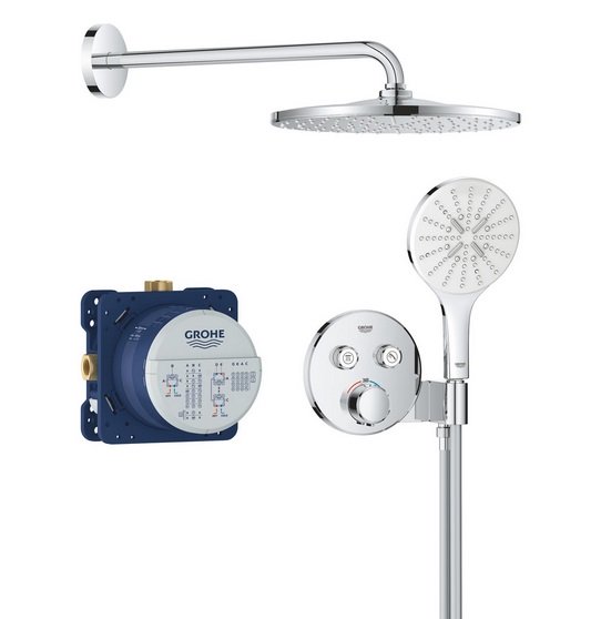 Душева система прихованого монтажу Grohe QuickFix Precision SmartControl з Rain Mono 310 хром 34877000