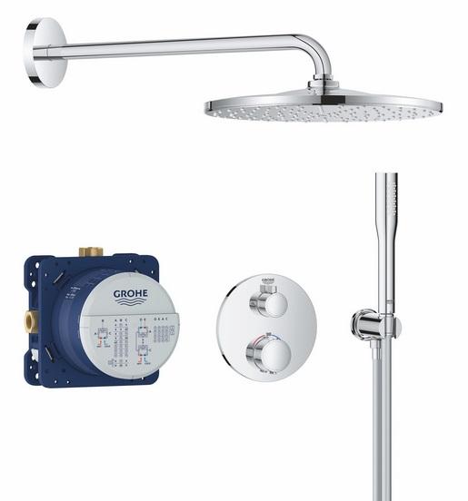 Душевая система скрытого монтажа Grohe QuickFix Precision с Vitalio Rain Mono 310 хром 34880000