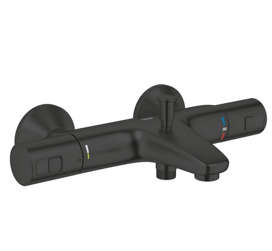 Термостат для ванної кімнати Grohe QuickFix Precision Start чорний матовий 345982430