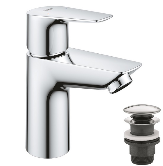 Змішувач для раковини Grohe Start Edge одноважільний із донним клапаном хром 23898001