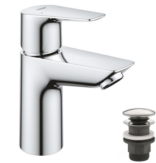 Смеситель для раковины Grohe Start Edge однорычажный с донным клапаном хром 24199001