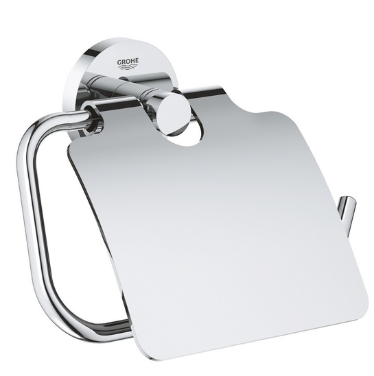 Тримач для туалетного паперу Grohe QuickFix Start з кришкою метал хром 41179000