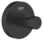 Крючок для ванной Grohe QuickFix Start одинарный металл черный матовый 411732430