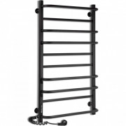 Электрический полотенцесушитель Laris Зебра Комфорт ЧКЧ10 500x900 Э подключение слева R3 черный 73207638