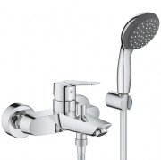 Смеситель для ванной Grohe QuickFix Start однорычажный с душевым набором хром 23413002