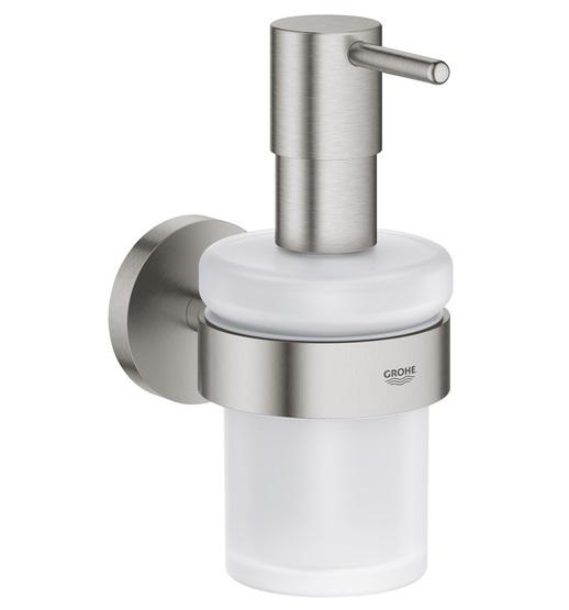 Диспенсер для жидкого мыла Grohe Start с держателем суперсталь 41195DC0