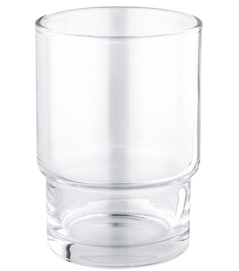 Запасной стакан для зубных щеток Grohe QuickFix Start без держателя прозрачное стекло 41184000