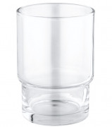 Запасна склянка для зубних щіток Grohe QuickFix Start без тримача прозоре скло 41184000