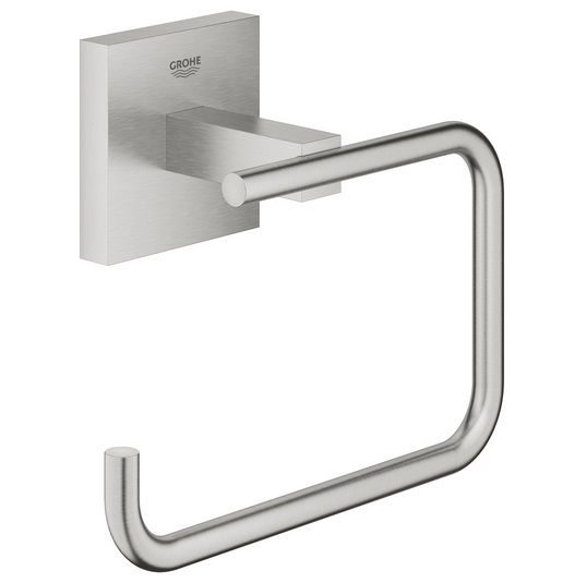 Тримач для туалетного паперу Grohe QuickFix Start Cube відкритий суперсталь 40978DC0