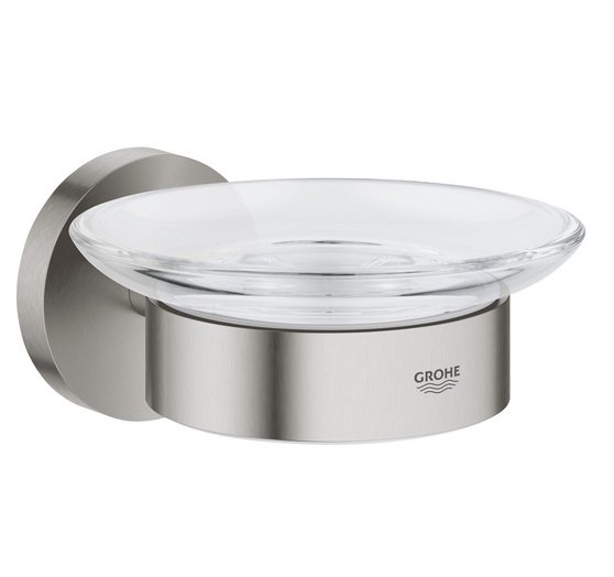 Мильниця для ванної Grohe QuickFix Start з тримачем суперсталь 41193DC0