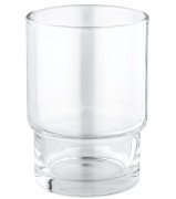 Запасной стакан для зубных щеток Grohe QuickFix Start без держателя прозрачное стекло 41184000