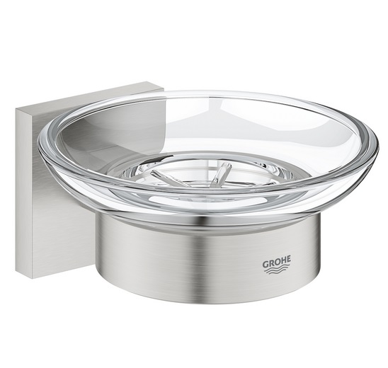 Мильниця для ванної Grohe QuickFix Start Cube з тримачем суперсталь 41096DC0