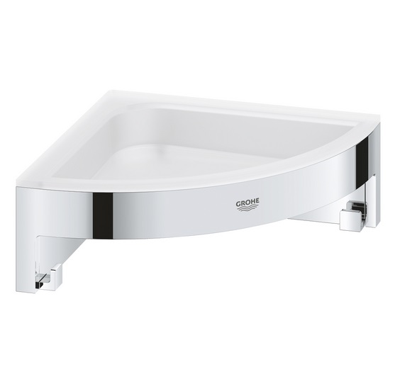 Полочка для душа Grohe QuickFix Start Cube угловая металл/пластик хром 41106000