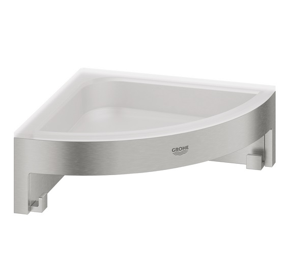 Полочка для душа Grohe QuickFix Start Cube угловая металл/пластик суперсталь 41106DC0