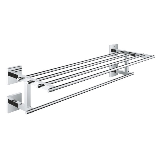 Тримач-полиця для рушників Grohe QuickFix Start Cube метал хром 41099000