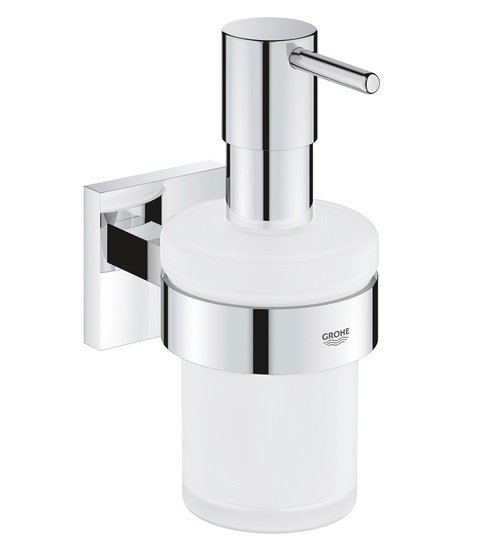 Диспенсер для жидкого мыла Grohe Start Cube с держателем хром 41098000