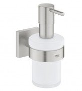 Диспенсер для жидкого мыла Grohe Start Cube с держателем суперсталь 41098DC0