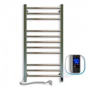 Электрический полотенцесушитель NAVIN Класcик Квадро 500х1000 Sensor подключение слева таймер хром 10-016153-5010