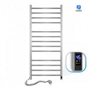 Электрический полотенцесушитель NAVIN Класcик Квадро 500х1200 Sensor подключение слева таймер хром 10-016153-5012