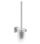 Ершик для унитаза Grohe QuickFix Start Cube стекло/металл суперсталь 40977DC0