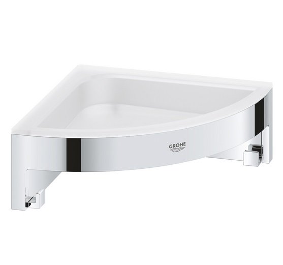 Полочка для душа Grohe QuickFix Start Cube угловая металл/пластик хром 41106000