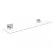 Полочка для ванной Grohe QuickFix Start Cube 53 см хром/прозрачное стекло 41109000