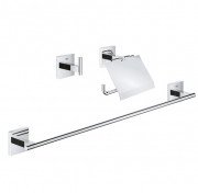 Набор аксессуаров для ванной комнаты Grohe QuickFix Start Cube 3 в 1 хром 41124000