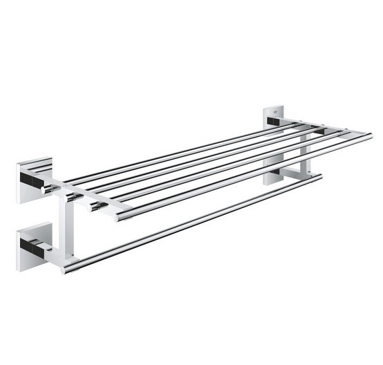 Держатель-полка для полотенец Grohe QuickFix Start Cube металл хром 41099000
