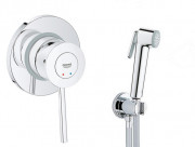 Гигиенический душ со смесителем скрытого монтажа Grohe QuickFix BauClassic с Vitalio trigger spray хром UA202606QF