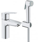 Смеситель для раковины Grohe QuickFix Start с гигиеническим душем хром 23123003