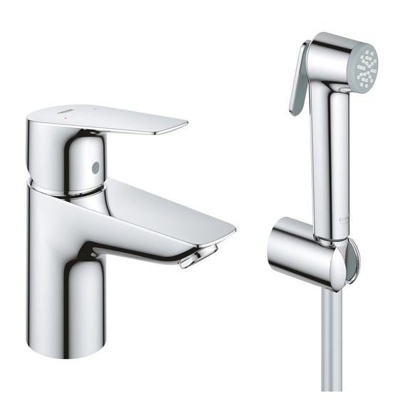 Смеситель для раковины Grohe QuickFix StartEdge с гигиеническим душем хром 23773001