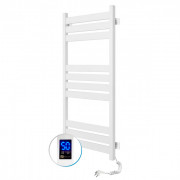 Электрический полотенцесушитель NAVIN Largo 500х1000 Sensor подключение справа таймер белый бархат 12-844053-5010