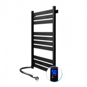 Електрична сушка для рушників NAVIN Largo 500х1000 Sensor підключення зліва таймер чорний муар 12-244153-5010