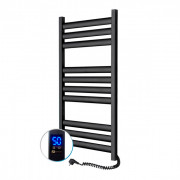 Электрический полотенцесушитель NAVIN Ellipse 500х1000 Sensor подключение справа таймер черный муар 12-245053-5010