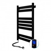 Электрический полотенцесушитель NAVIN Largo 500х800 Sensor подключение слева таймер черный муар 12-244153-5080