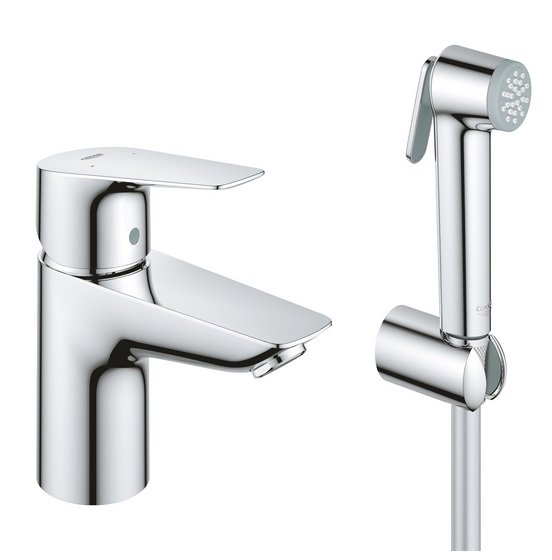 Смеситель для раковины Grohe QuickFix StartEdge с гигиеническим душем хром 23773001