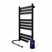 Електрична сушка для рушників NAVIN Largo 500х1000 Sensor підключення зліва таймер чорний муар 12-244153-5010